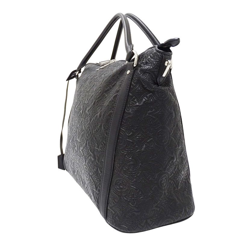 Louis Vuitton 2-Way Shoulder Bag Monogram Antia Ixia MM Noir Black Embroidery