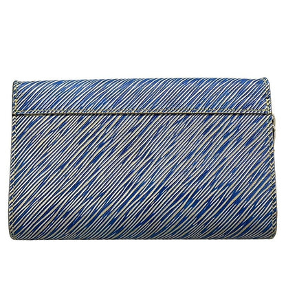 Louis Vuitton Wallet Twist Portefeuille Chain Denim Light Multi Leather