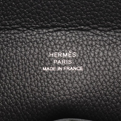 Hermes Shoulder Bag Vido Poche Black Leather