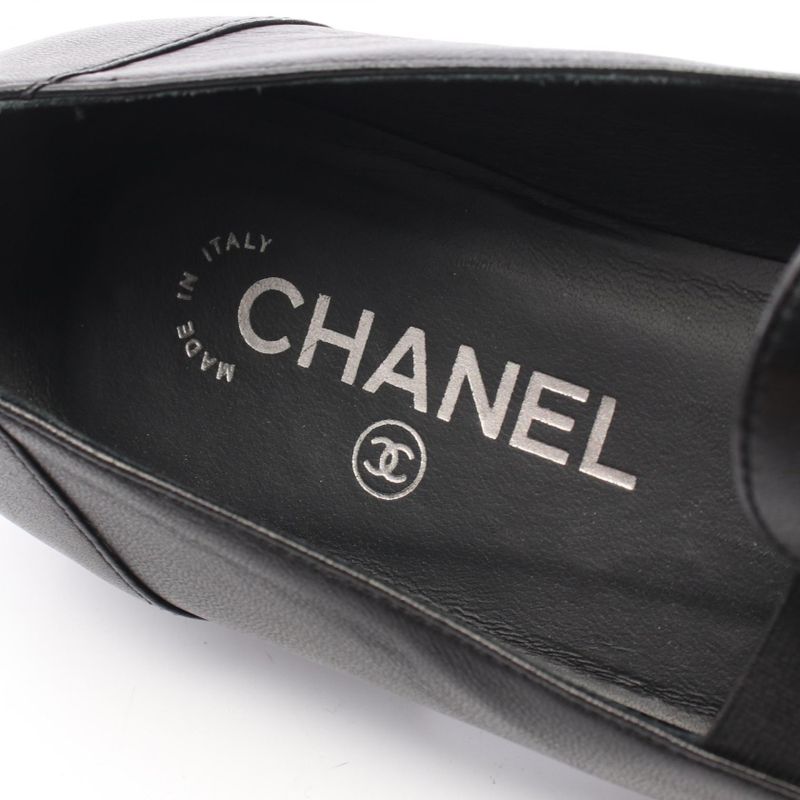 Chanel CC Logo Opera Shoes Leather
