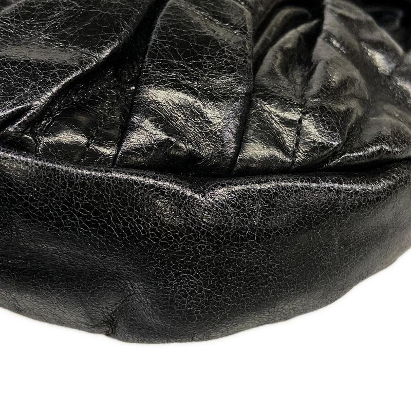 Miu Miu Handbag Matelasse Black Leather