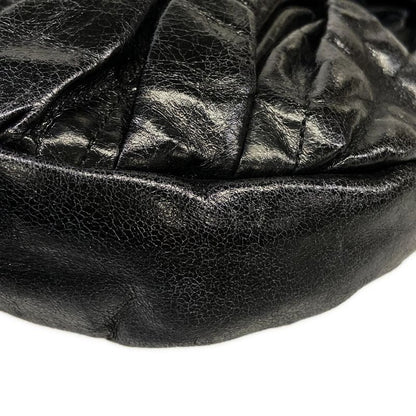 Miu Miu Handbag Matelasse Black Leather