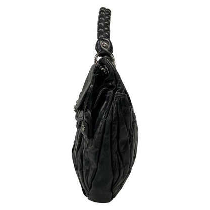 Miu Miu Handbag Matelasse Black Leather