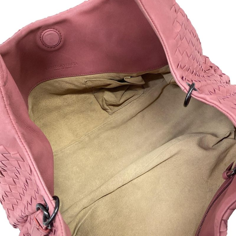 Bottega Veneta Handbag Midi Amcampana Bag Pink Leather
