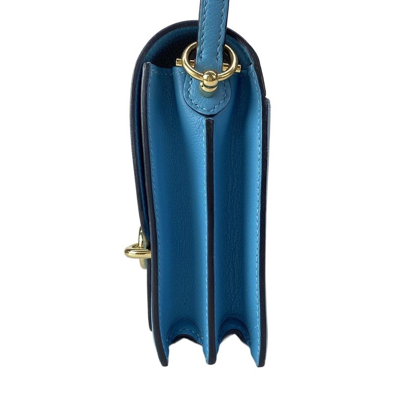 Hermes Shoulder Bag Sac Roulis Mini Luli Brunoul Gold