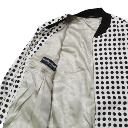 Dolce & Gabbana Dot Jacket Zip Up 48 Off White Brown