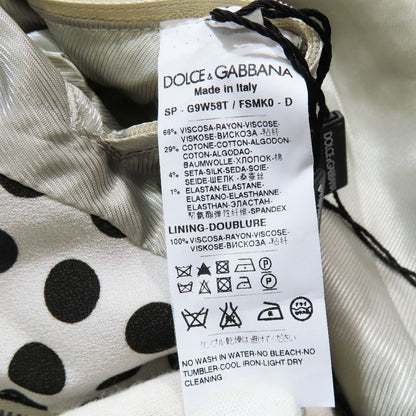 Dolce & Gabbana Dot Jacket Zip Up 48 Off White Brown