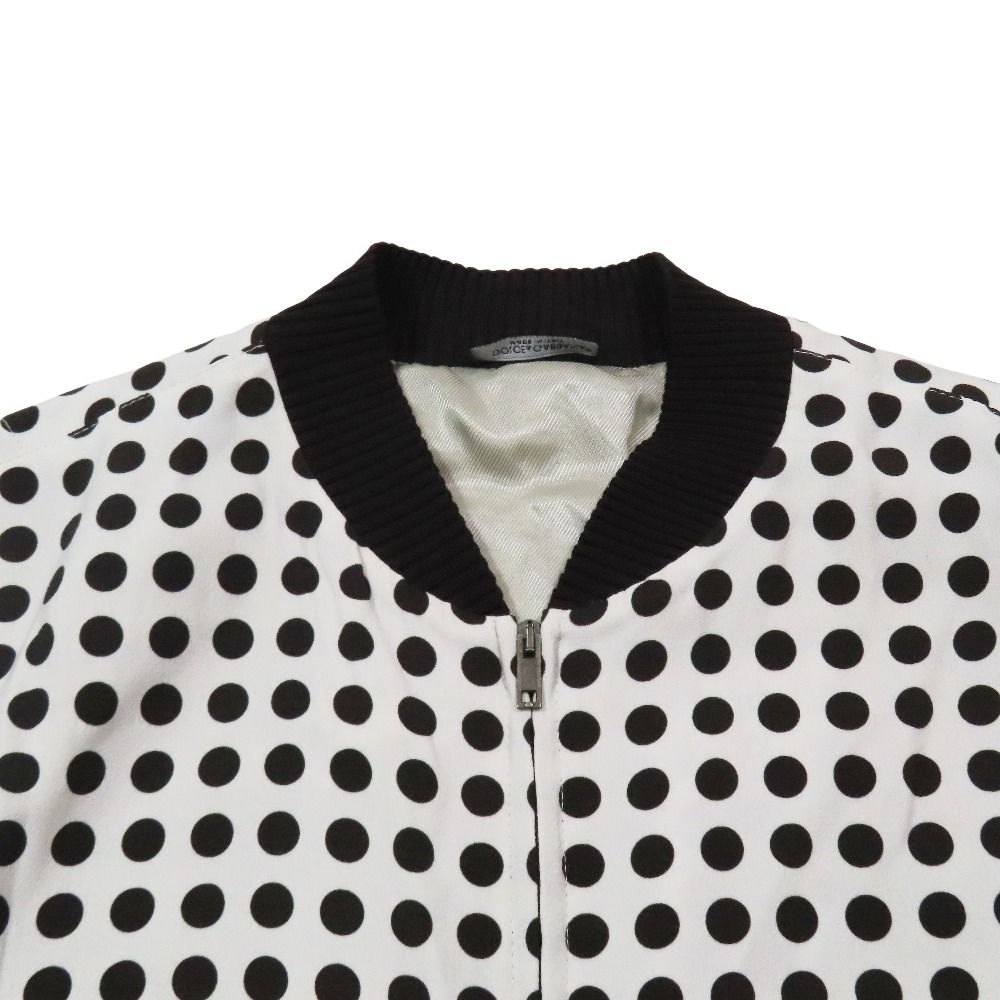 Dolce & Gabbana Dot Jacket Zip Up 48 Off White Brown
