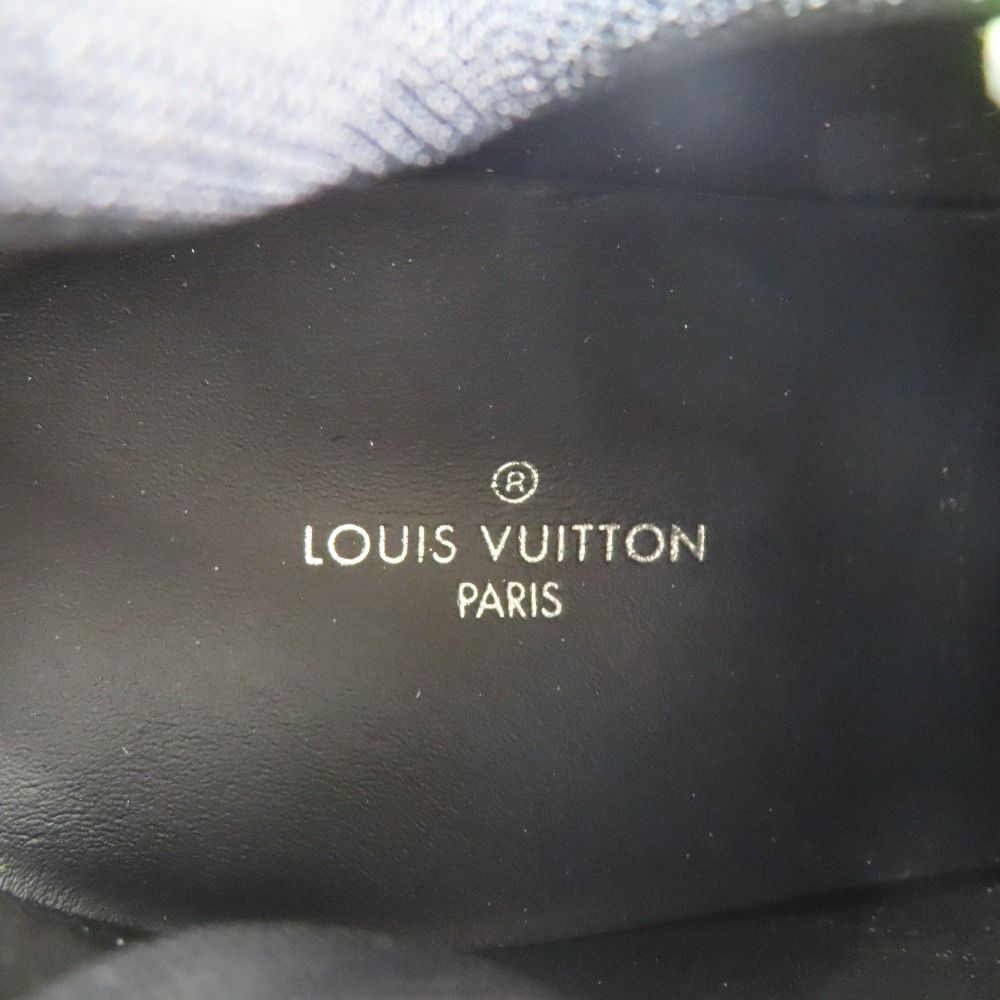 Louis Vuitton Low Cut Sneakers Shoes 34.5 Blue Black Green White