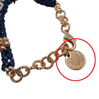 Dolce & Gabbana I Am the Star Bracelet Charm Gold Blue