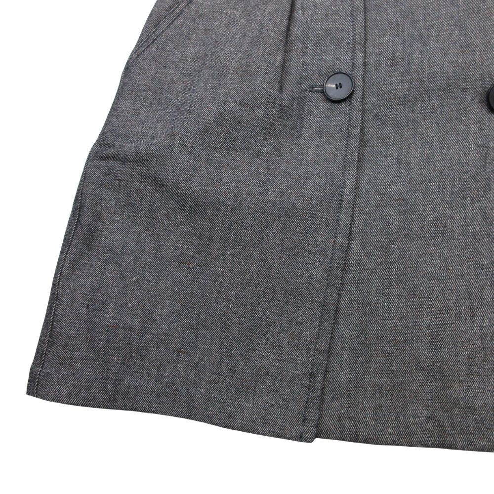 Dior Cannage Quilted Liner Knee Length Skirt 38 Gray