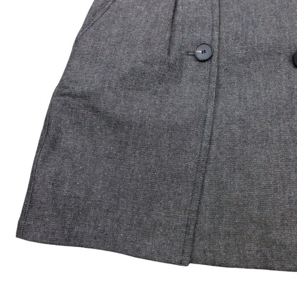 Dior Cannage Quilted Liner Knee Length Skirt 38 Gray