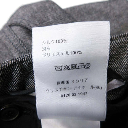 Dior Cannage Quilted Liner Knee Length Skirt 38 Gray