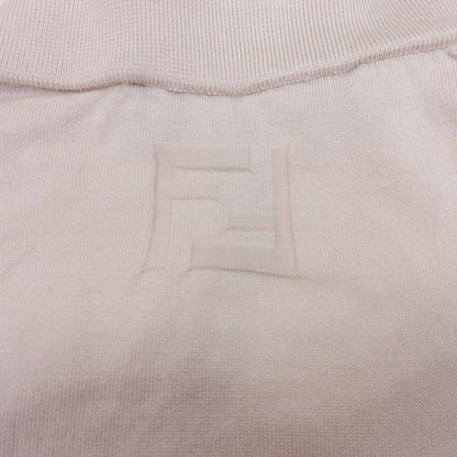 Fendi Layered Knit Dress Docking High Neck Top Long Sleeve 38 Beige