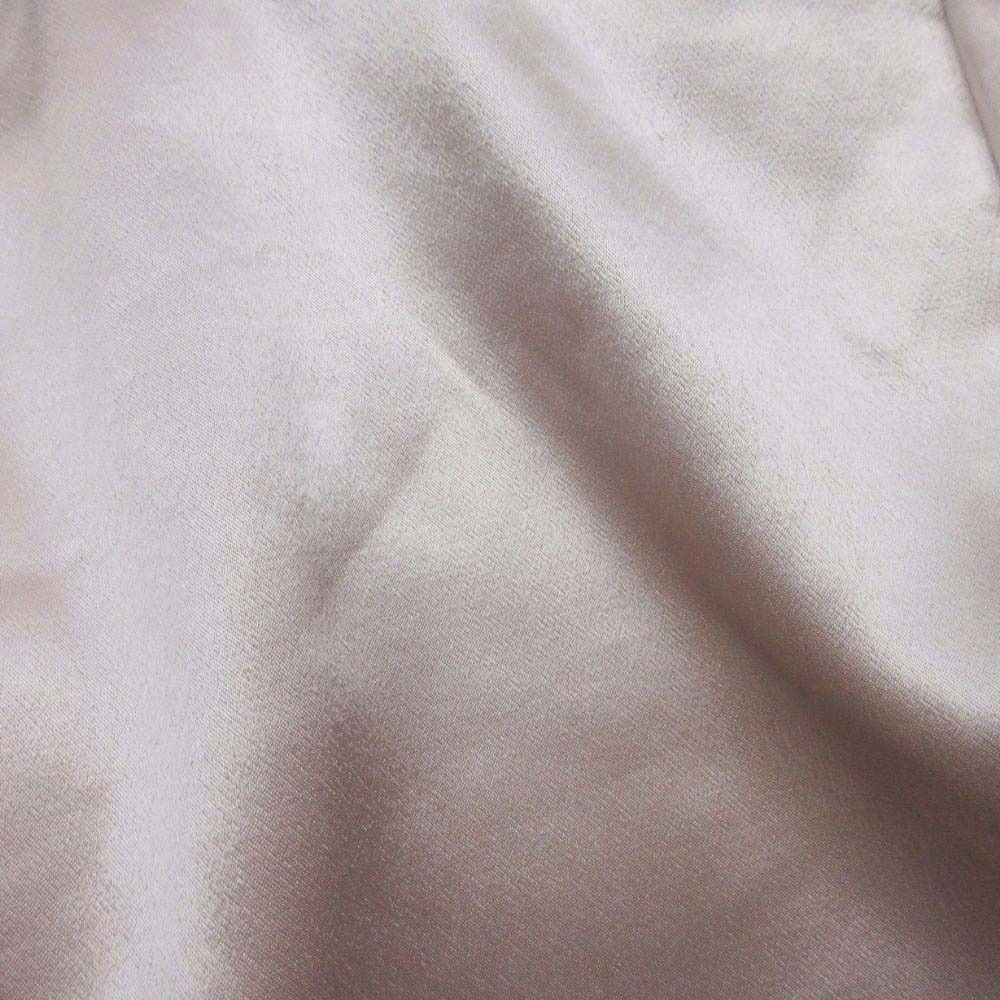 Fendi Satin Peak Lapel Cropped Jacket Short Bra Leather 38 Light Pink