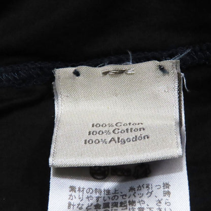 Hermes Blue Stitch Long Sleeve T-Shirt Cotton Long T L Glossy Black