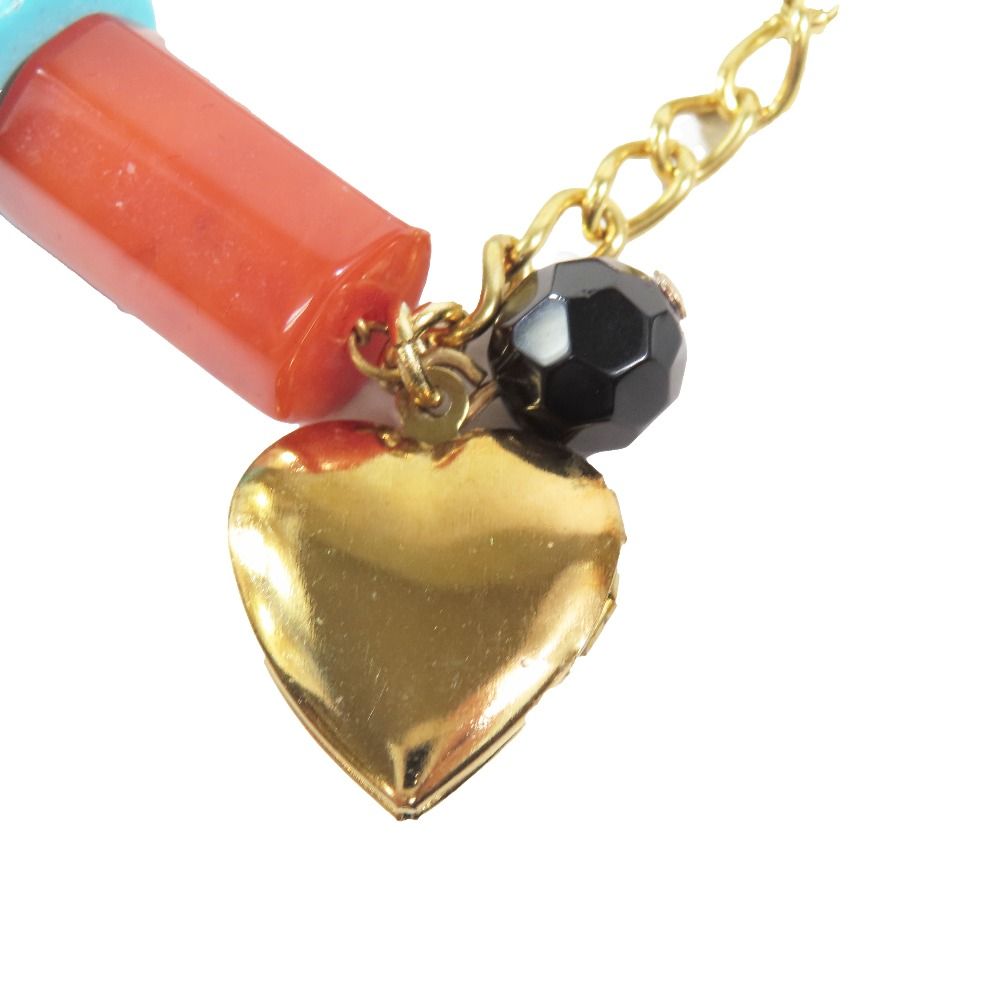 Dolce & Gabbana Bracelet Bangle Heart Plastic Chain Bijou Wood