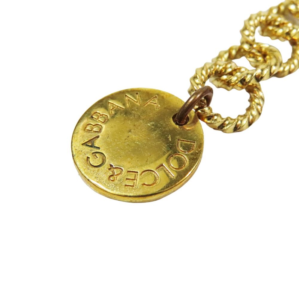 Dolce & Gabbana I Am the Star Chain Bracelet Charm Gold Blue