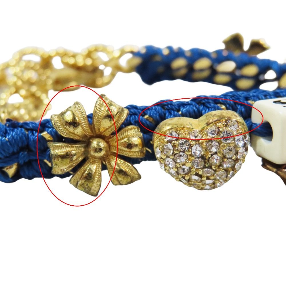 Dolce & Gabbana I Am the Star Chain Bracelet Charm Gold Blue