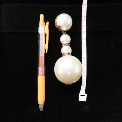 Dolce & Gabbana Big Pearl Earrings Bijou Color Stone Extra Large White