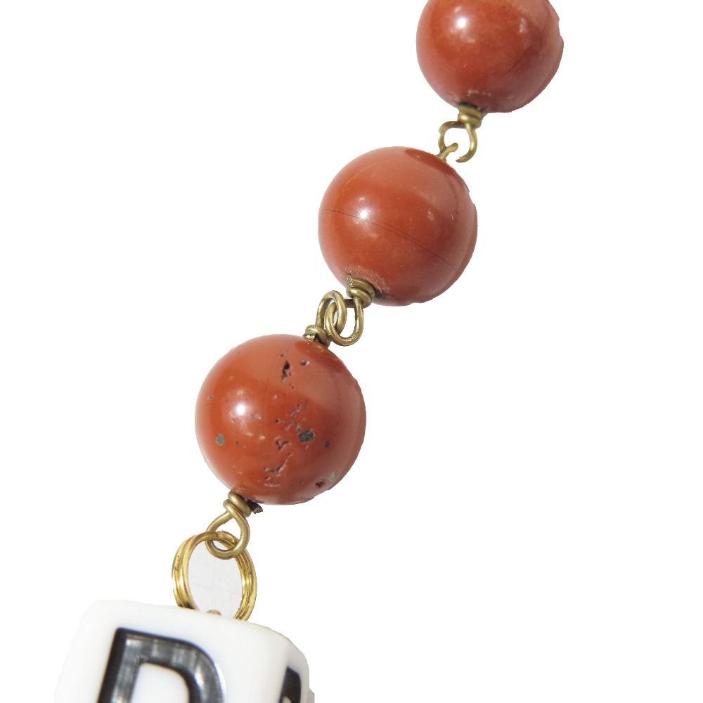 Dolce & Gabbana DG Logo Dice Necklace Beads Crown Charm