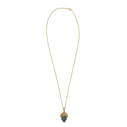 Dolce & Gabbana Necklace DG Cles Emblem Double Headed Eagle Pendant Gold