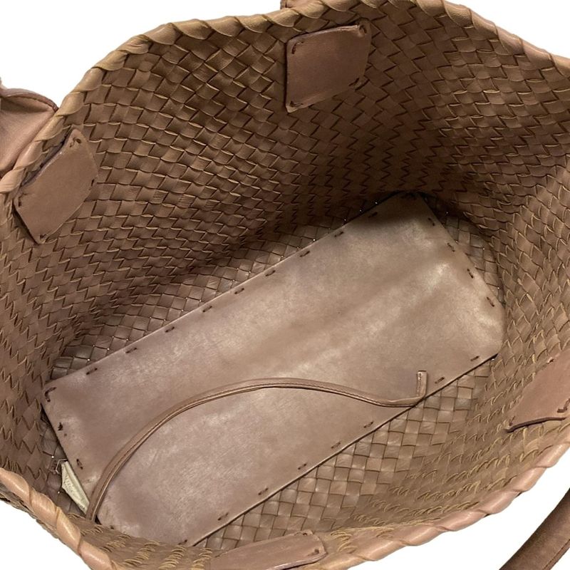 Bottega Veneta Tote Cabas PM Beige Leather