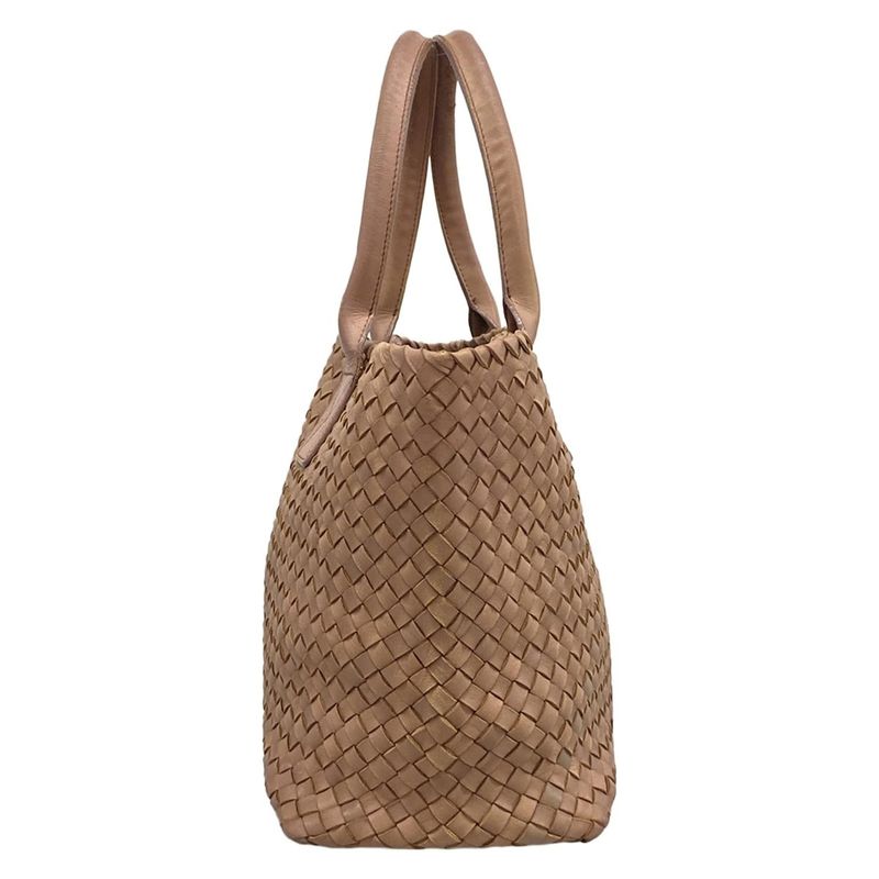 Bottega Veneta Tote Cabas PM Beige Leather