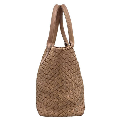 Bottega Veneta Tote Cabas PM Beige Leather