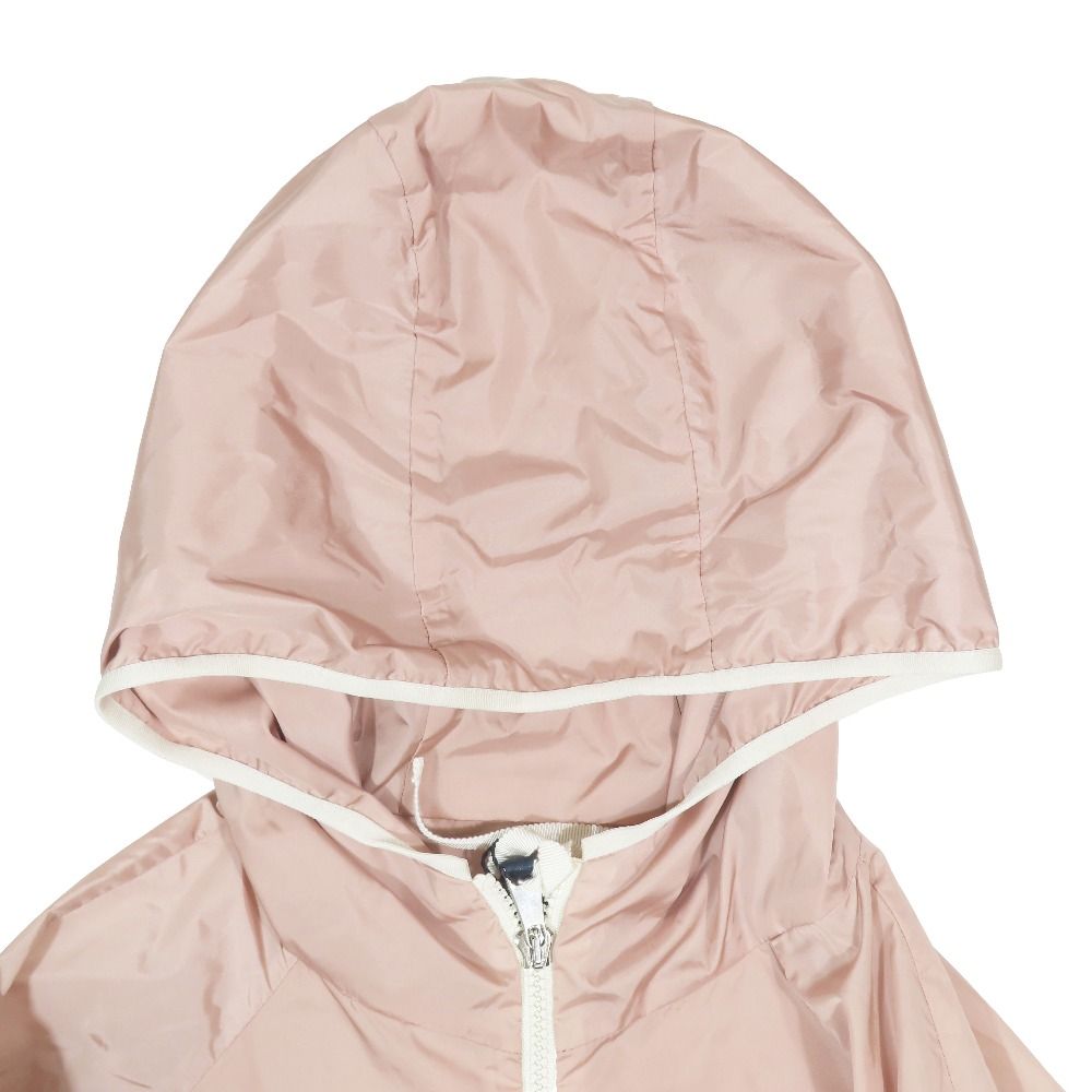 Moncler Eau Giubbotto Mountain Hoodie Nylon Jacket Zip Logo Patch Pink 2