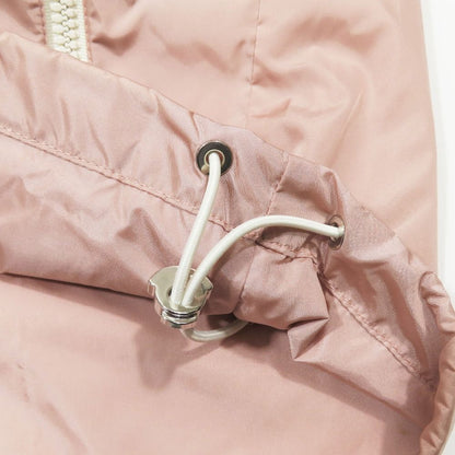Moncler Eau Giubbotto Mountain Hoodie Nylon Jacket Zip Logo Patch Pink 2