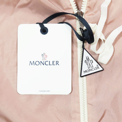 Moncler Eau Giubbotto Mountain Hoodie Nylon Jacket Zip Logo Patch Pink 2