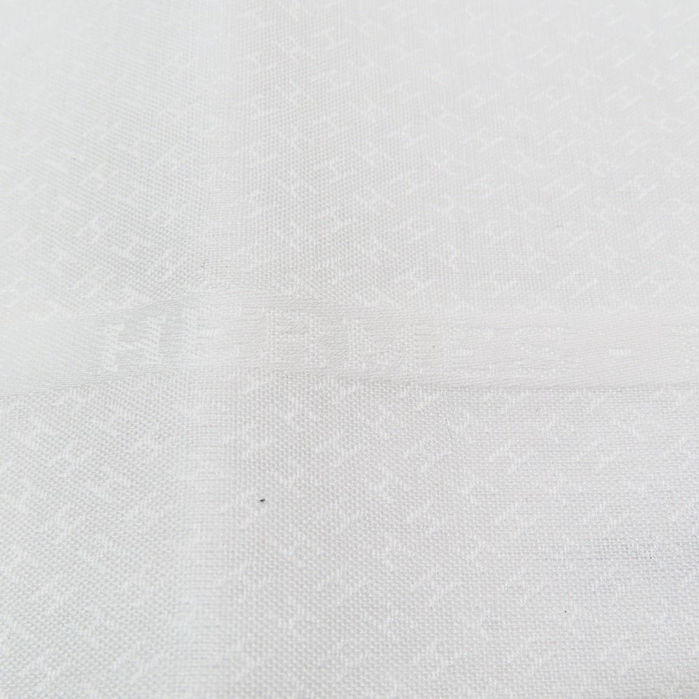 Hermes Jacquard Logo All Over Pattern Handkerchief Chief Cotton 100%