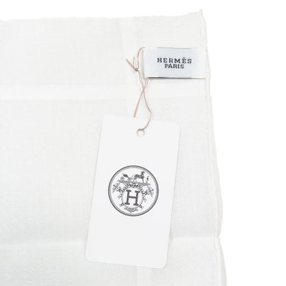 Hermes Jacquard Logo All Over Pattern Handkerchief Chief Cotton 100%