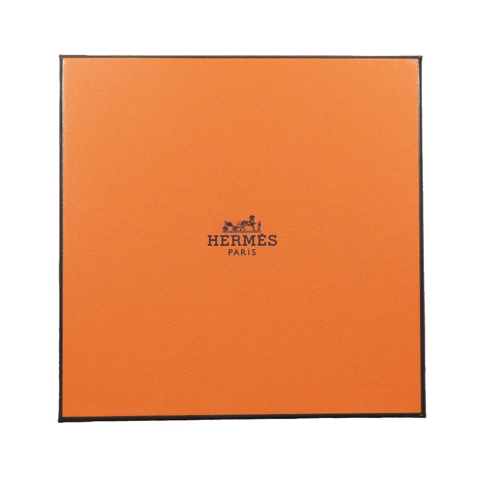 Hermes Jacquard Logo All Over Pattern Handkerchief Chief Cotton 100%