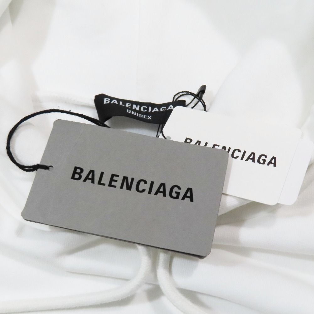 Balenciaga World Food Program Hoodie Sweatshirt Pullover Top XS White