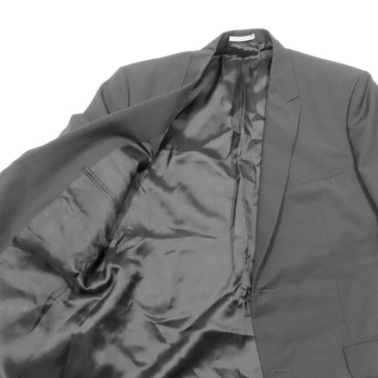Dior Tailored Jacket Black Leather Full Back Center Bent Wool 52c