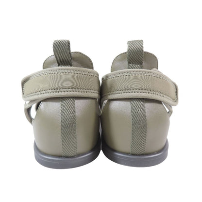 Hermes Giorno Sandals Shoes Technical Jersey Velcro 40.5 Khaki