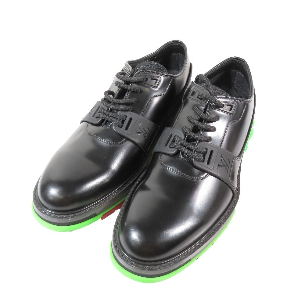 Louis Vuitton LV Fusion Davy Leather Shoes Lace Up Monogram Sole LV