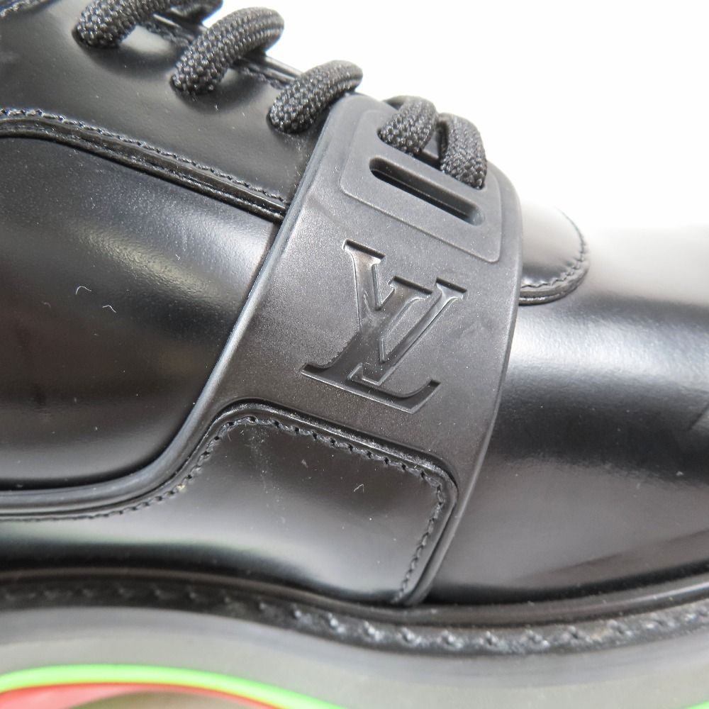 Louis Vuitton LV Fusion Davy Leather Shoes Lace Up Monogram Sole LV