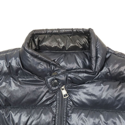 Moncler Acorus Giubbotto Jacket Down Stand Collar Logo Patch Navy 1