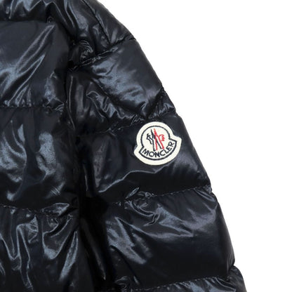 Moncler Acorus Giubbotto Jacket Down Stand Collar Logo Patch Navy 1
