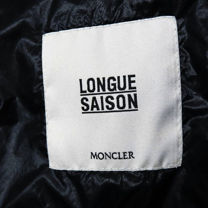 Moncler Acorus Giubbotto Jacket Down Stand Collar Logo Patch Navy 1