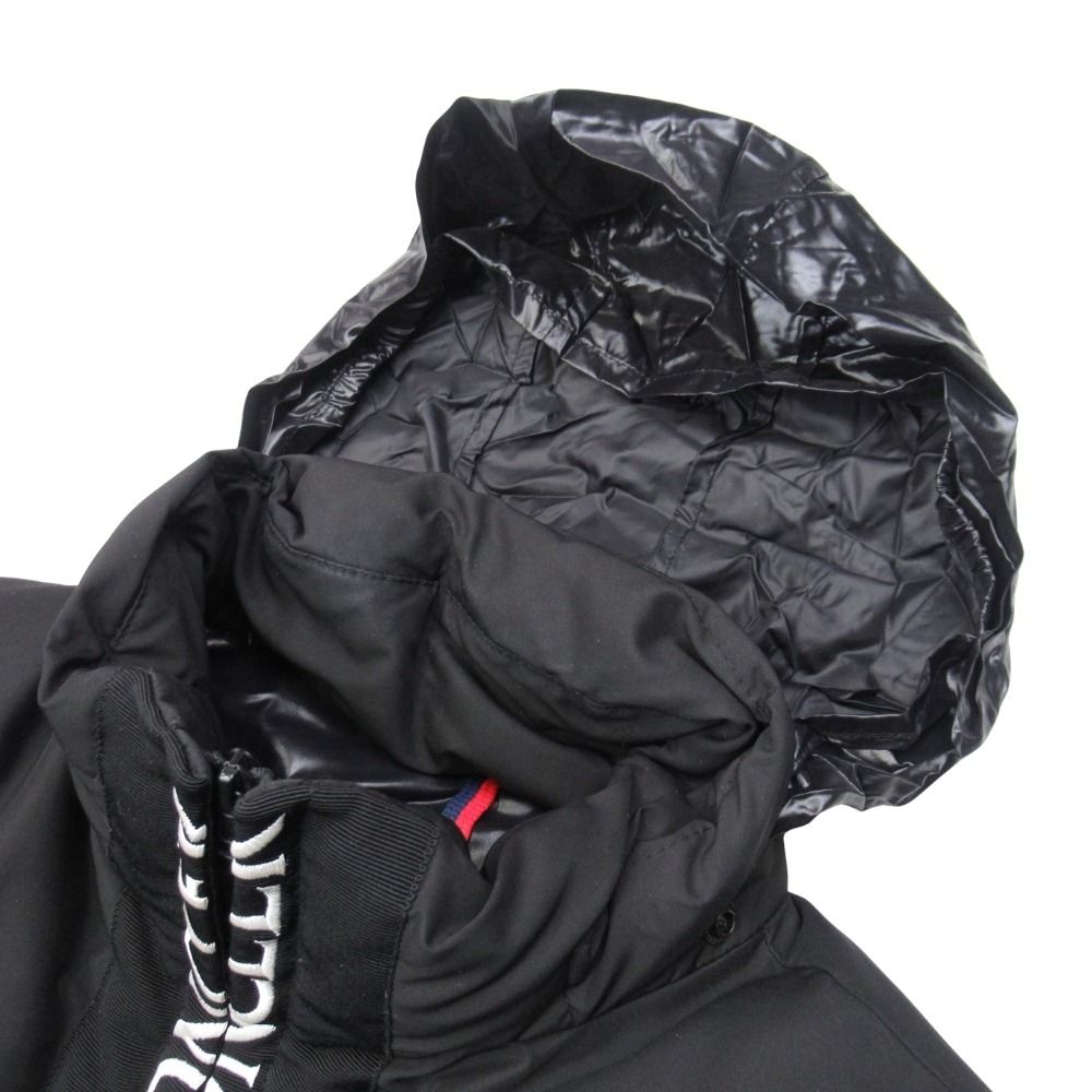 Moncler Bruel Down Jacket Logo Embroidery 1 Black