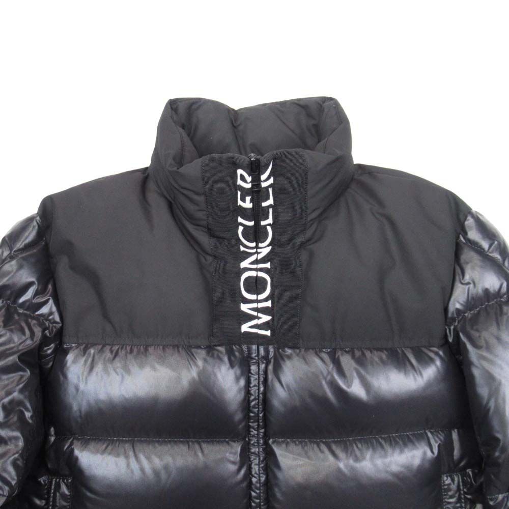 Moncler Bruel Down Jacket Logo Embroidery 1 Black