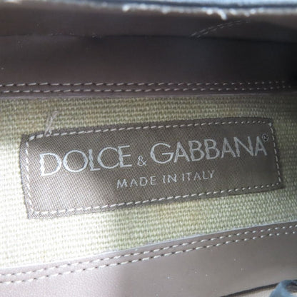 Dolce & Gabbana Leather Oxford Shoes Wingtip 5 Dark Blue
