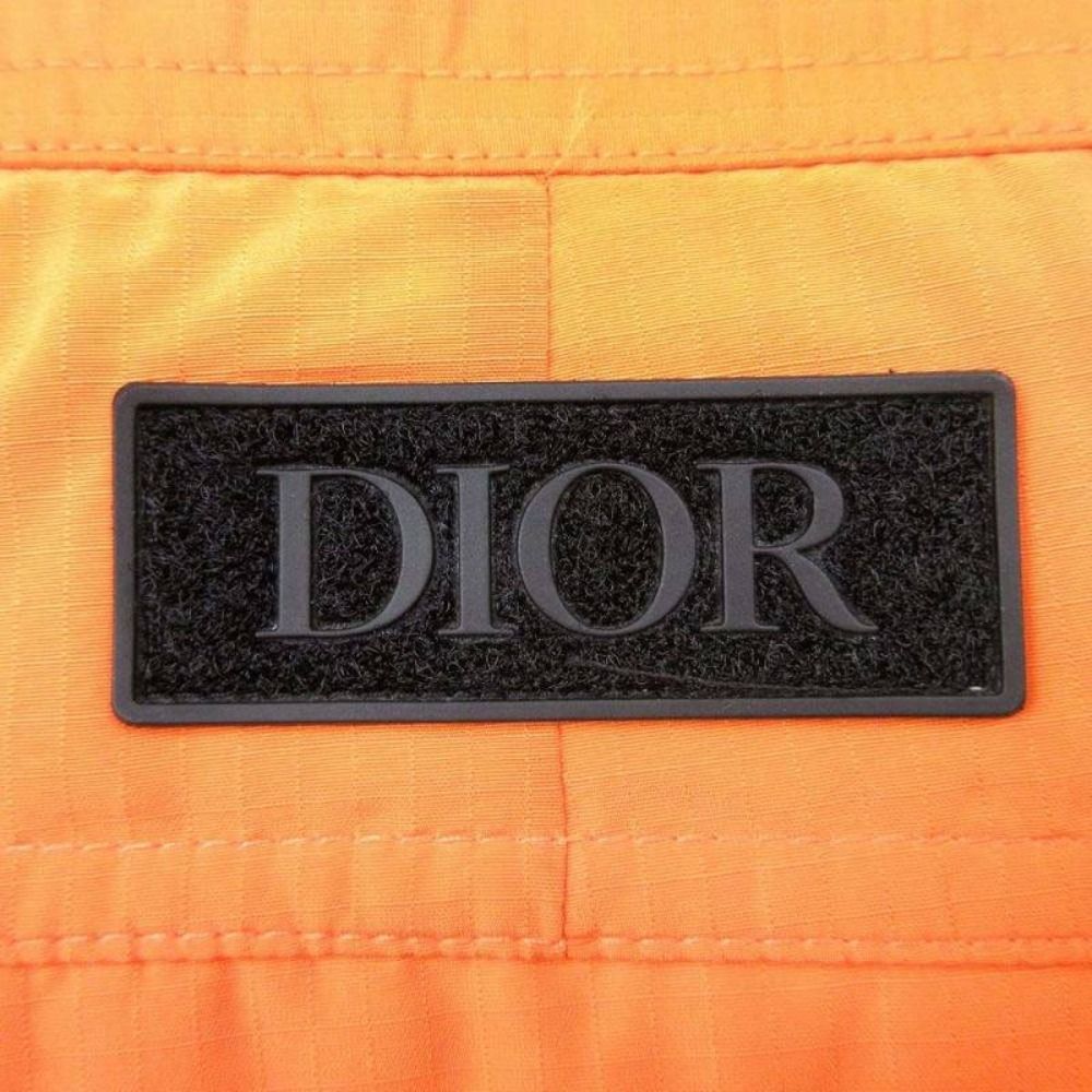 Dior Bermuda Shorts Ripstop Fabric 46 Orange