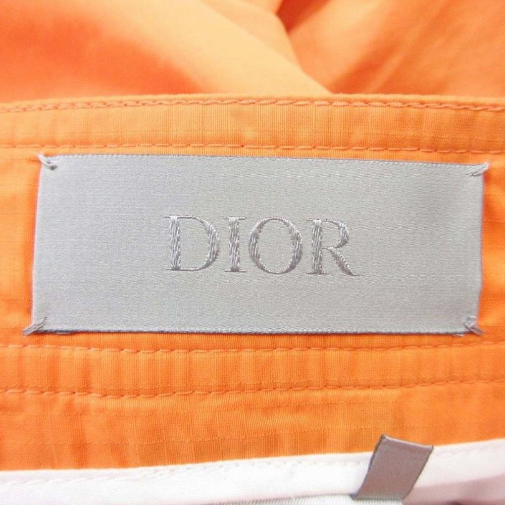 Dior Bermuda Shorts Ripstop Fabric 46 Orange