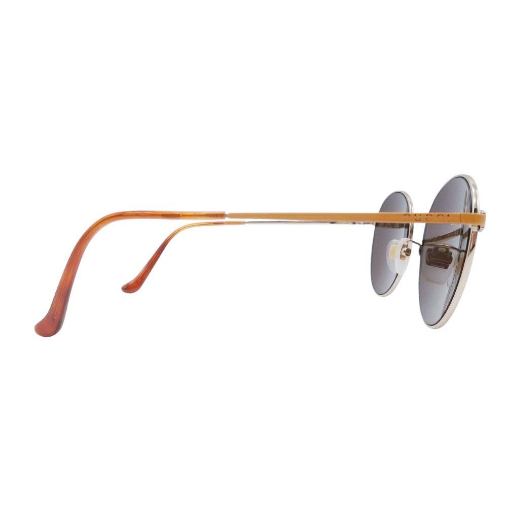 Gucci Boston Sunglasses Eyewear Brown Smoke Metal Frame 55