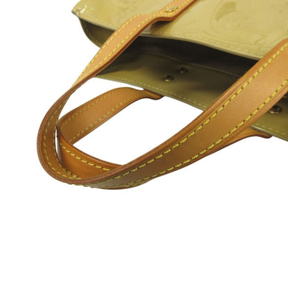 Louis Vuitton Monogram Vernis Reed PM Hand Tote Patent Enamel Yellow